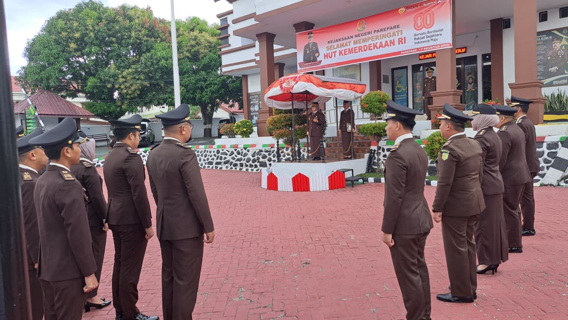 Kejaksaan Negeri Parepare Gelar Upacara Peringatan HUT Ke-80 RI