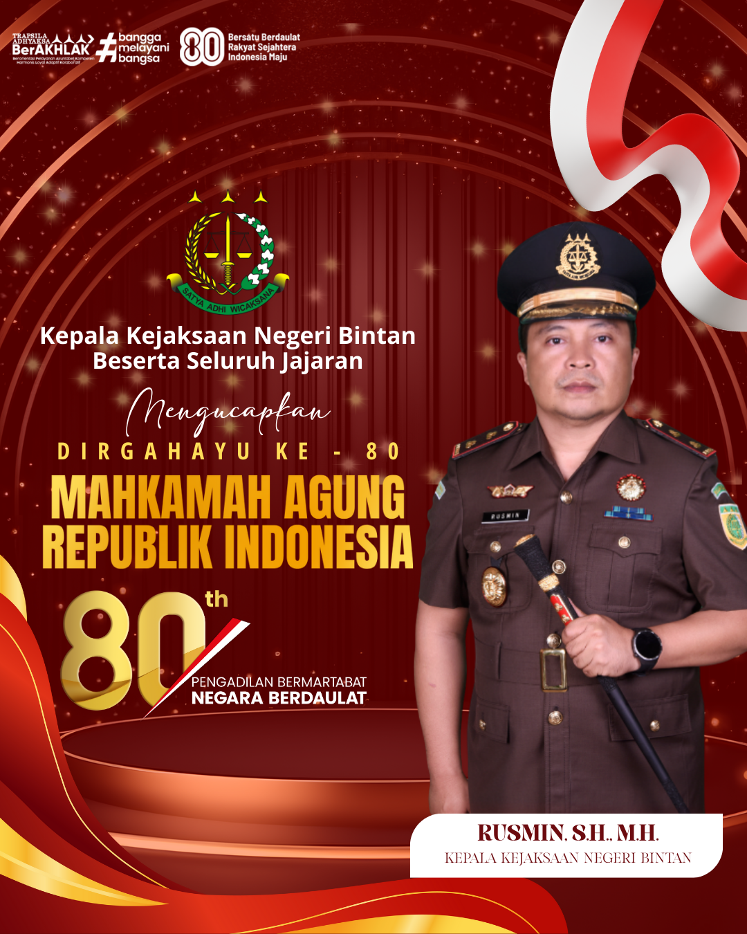 DIRGAHAYU KE 80 MAHKAMAH AGUNG RI