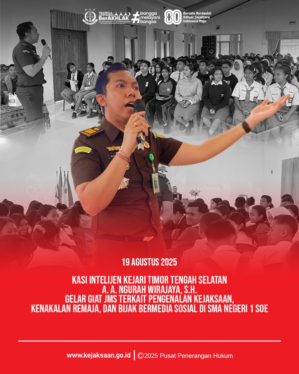 Program Jaksa Masuk Sekolah di SMA Negeri 1 SoE
