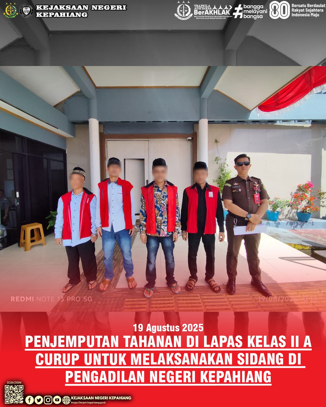 PENJEMPUTAN TAHANAN