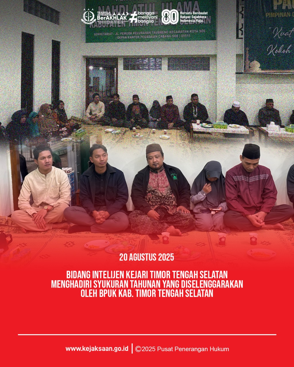 Acara Syukuran Tahunan yang Diselenggarakan oleh BPUK Kab. TTS