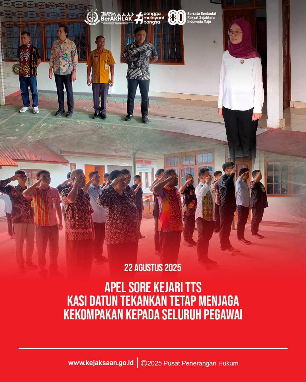 Apel Jumat Sore Kejari TTS