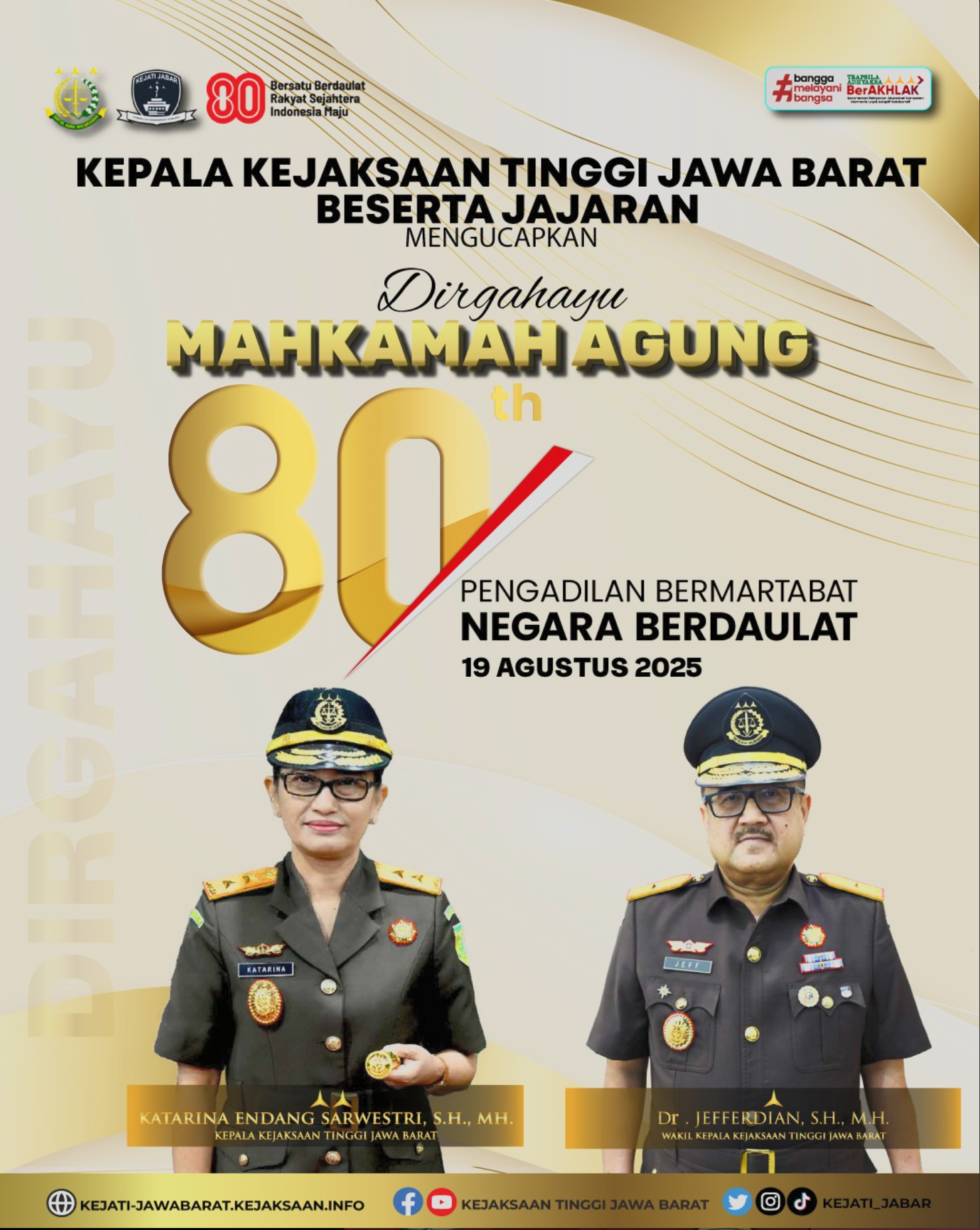 Dirgahayu Mahkamah Agung ke-80