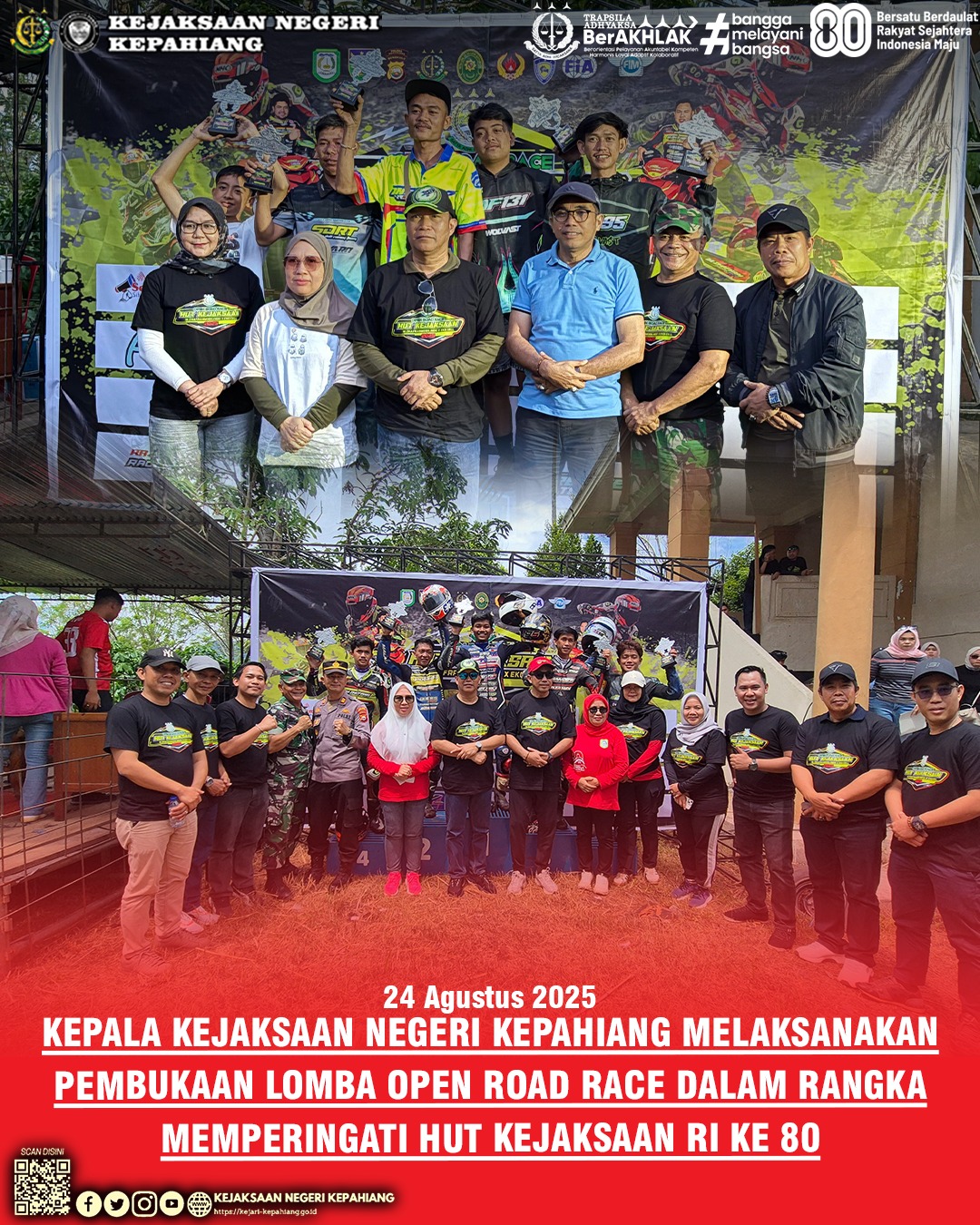PEMBUKAAN LOMBA OPEN ROAD RACE HUT KEJAKSAAN RI KE-80
