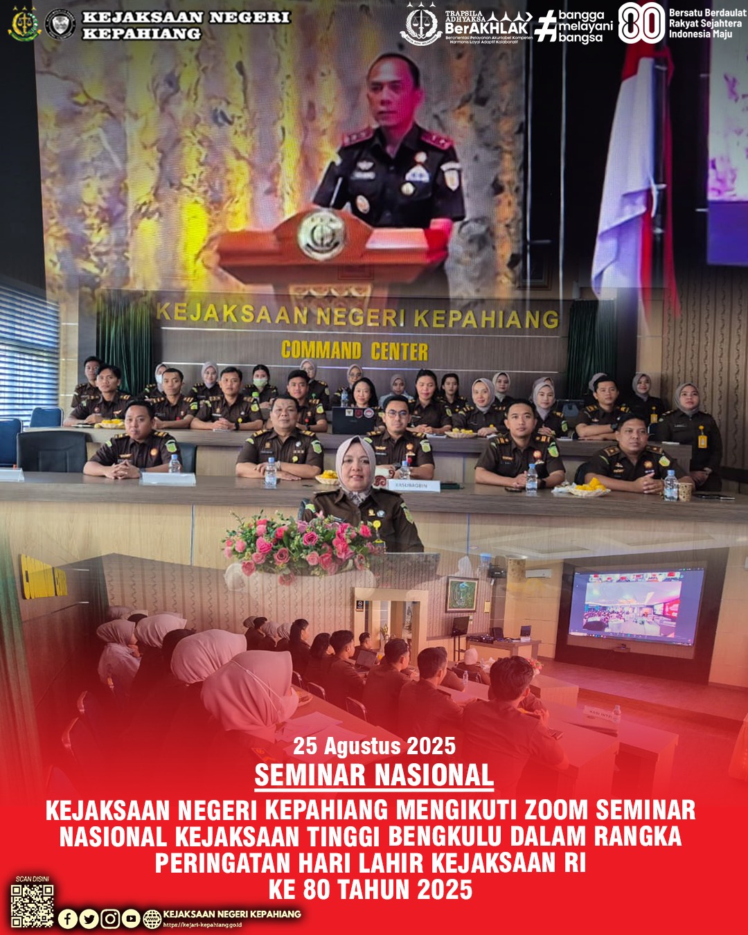 SEMINAR NASIONAL KEJAKSAAN TINGGI BENGKULU