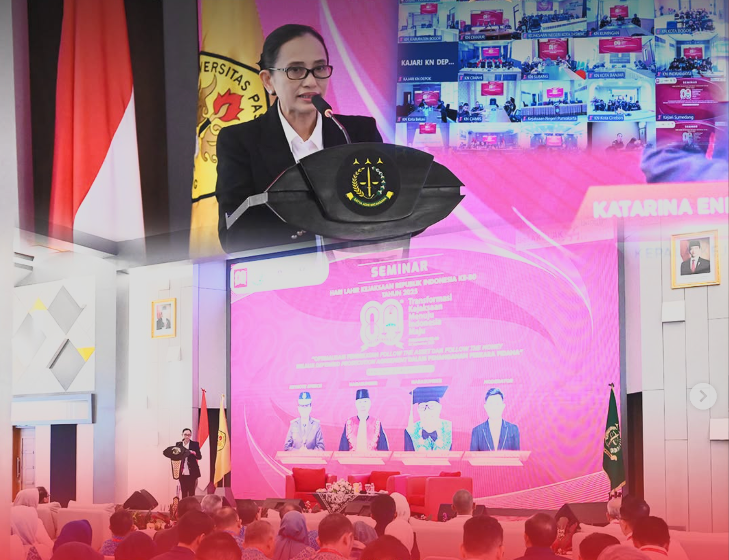 seminar bertema Optimalisasi Pendekatan Follow the Asset dan Follow the Money melalui Deferred Prosecution Agreement DPA) dalam Penanganan Perkara Pidana