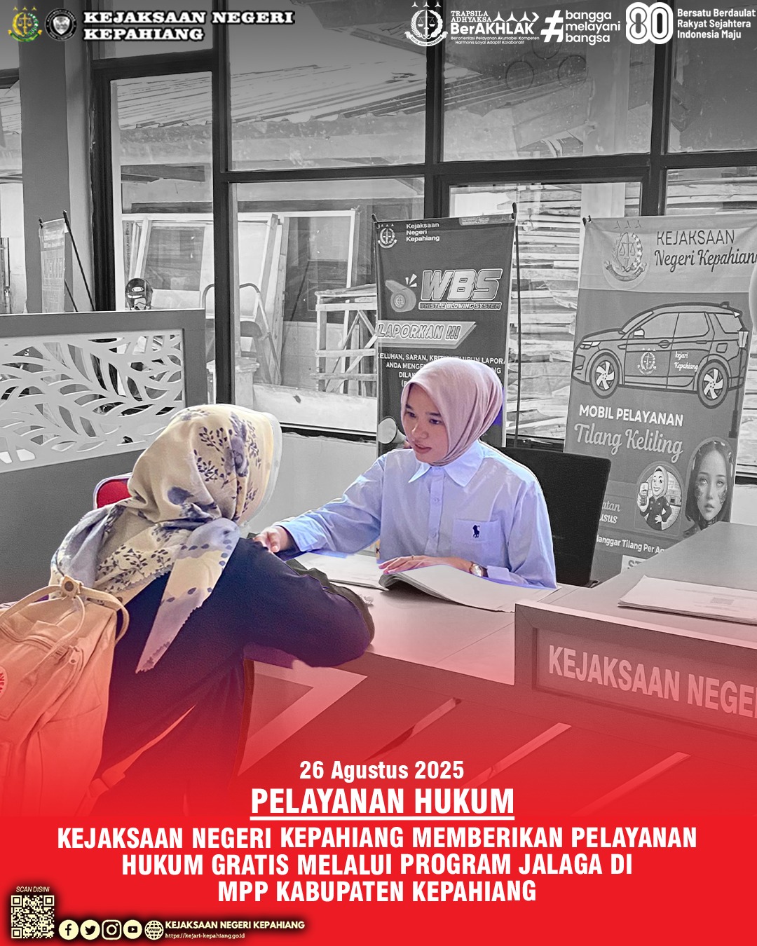 JAKSA MELAYANI WARGA JALAGA) KEJAKSAAN NEGERI KEPAHIANG DI MALL PELAYANAN PUBLIK MPP) KABUPATEN KEPAHIANG