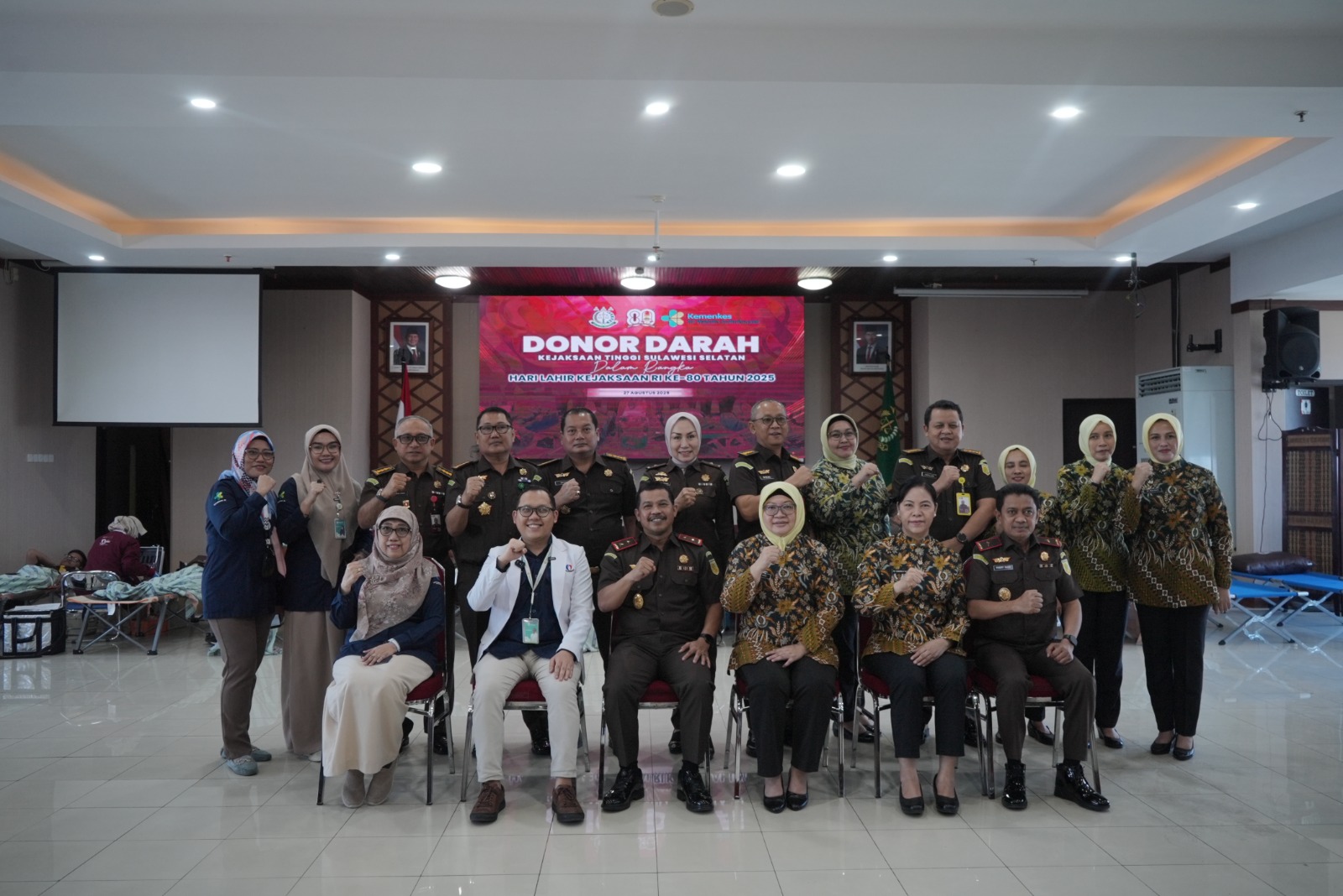 Kejati Sulsel Gelar Donor Darah dan Sosialisasi Kesehatan Jantung dalam Rangka Hari Lahir Kejaksaan RI Ke-80 Tahun 2025
