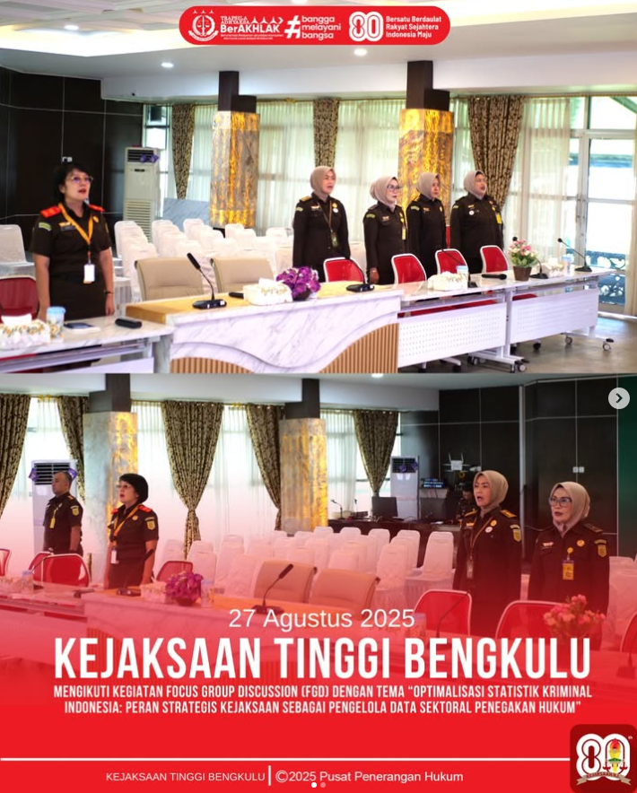 KEJAKSAAN TINGGI BENGKULU IKUTI WEBINAR PERCEPATAN PENYUSUNAN RANCANGAN PERATURAN PEMERINTAH TENTANG MANAJEMEN KEPEGAWAIAN