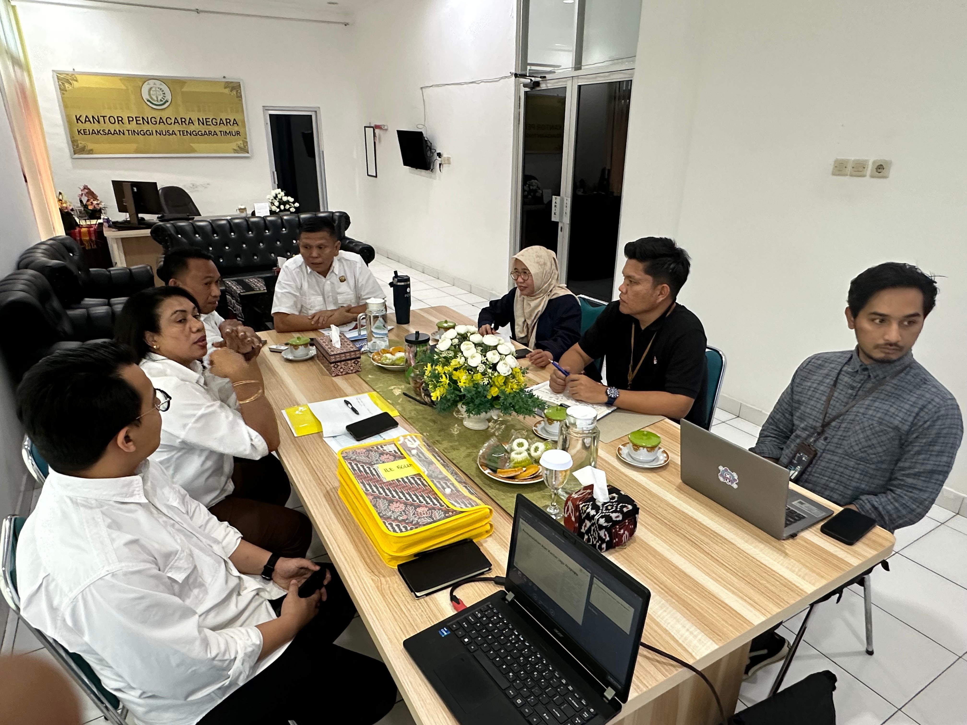 Datun Kejati NTT Bersama PLN Bahas Penyelamatan Aset Negara