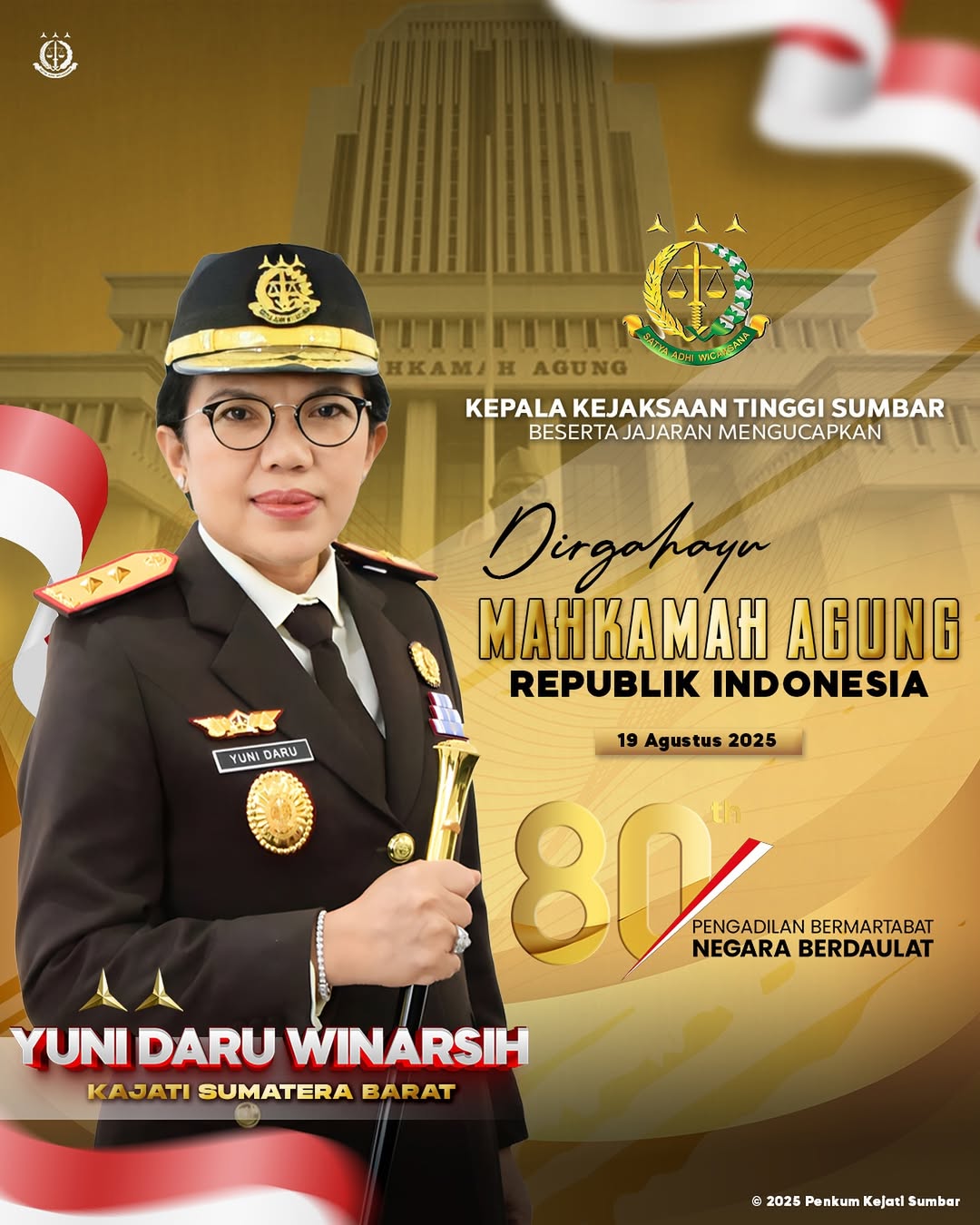 Dirgahayu Mahkamah Agung Republik Indonesia Ke - 80