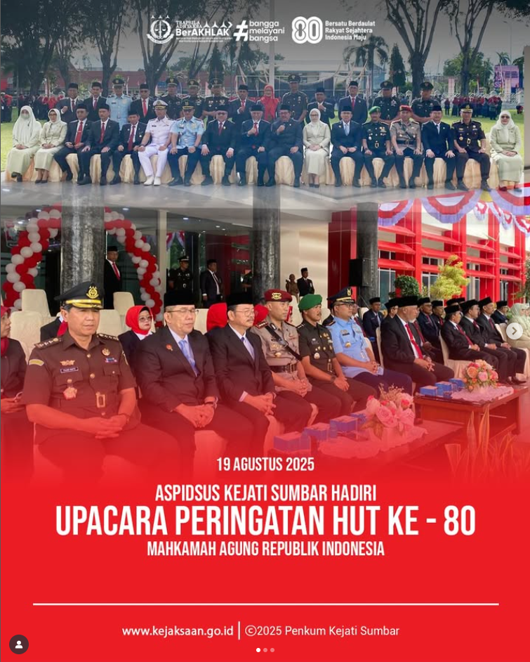 Upacara Peringatan Hari Ulang Tahun Mahkamah Agung Republik Indonesia ke–80