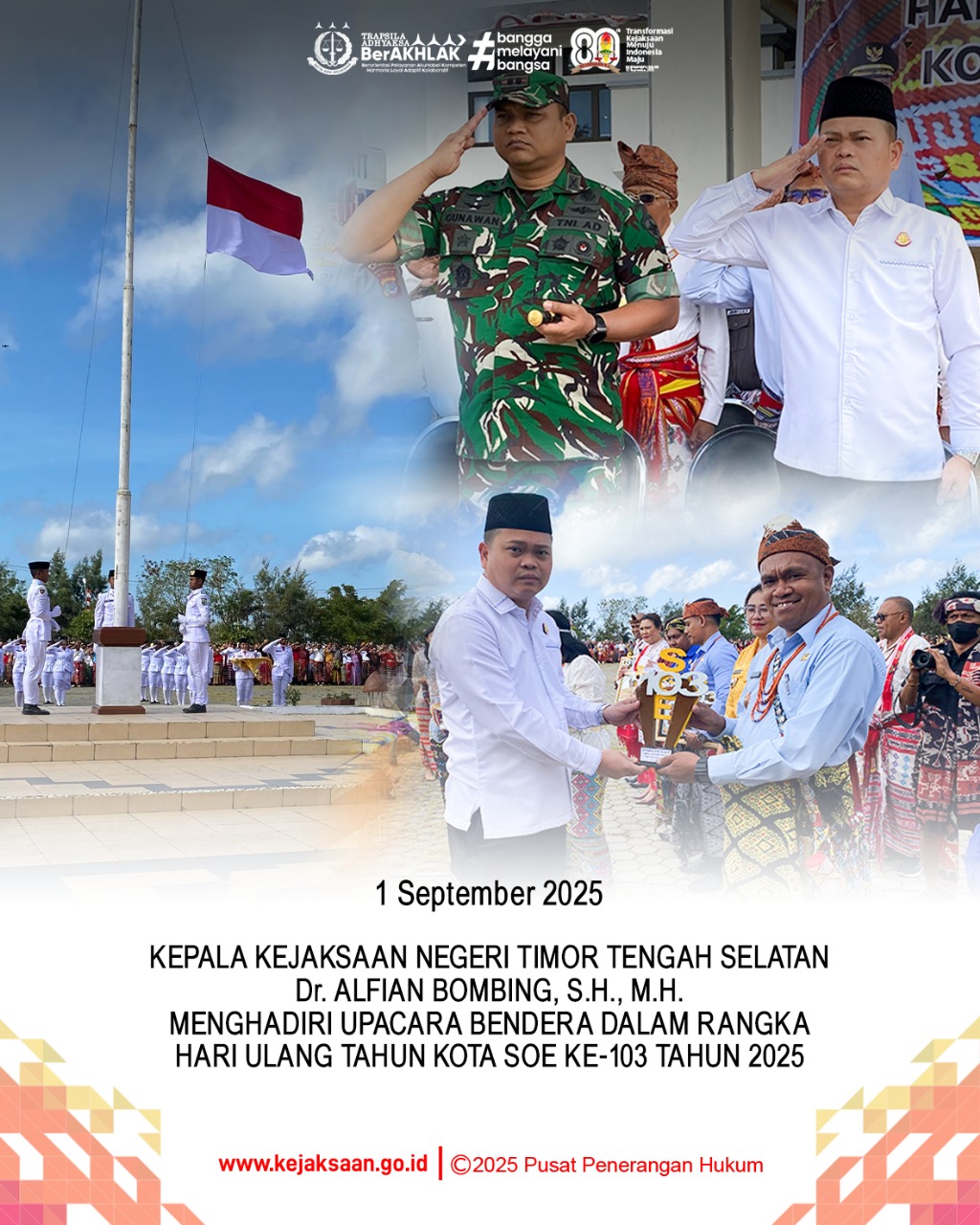 Upacara Bendera dalam rangka memperingati Hari Ulang Tahun Kota Soe ke-103 Tahun