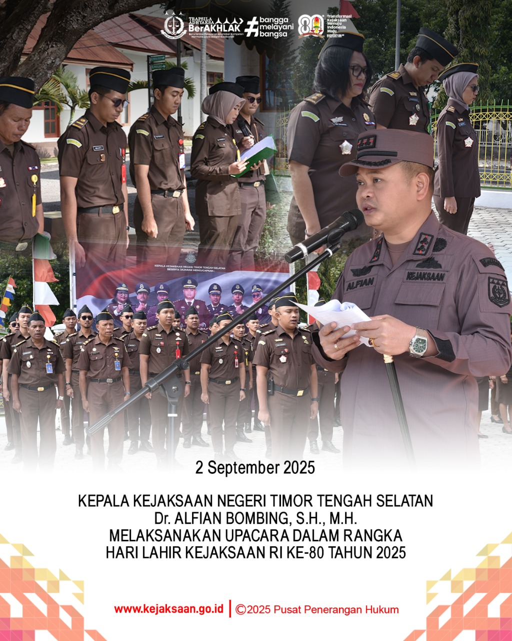 Upacara Peringatan HUT Kejaksaan RI Ke-80 Tahun 2025