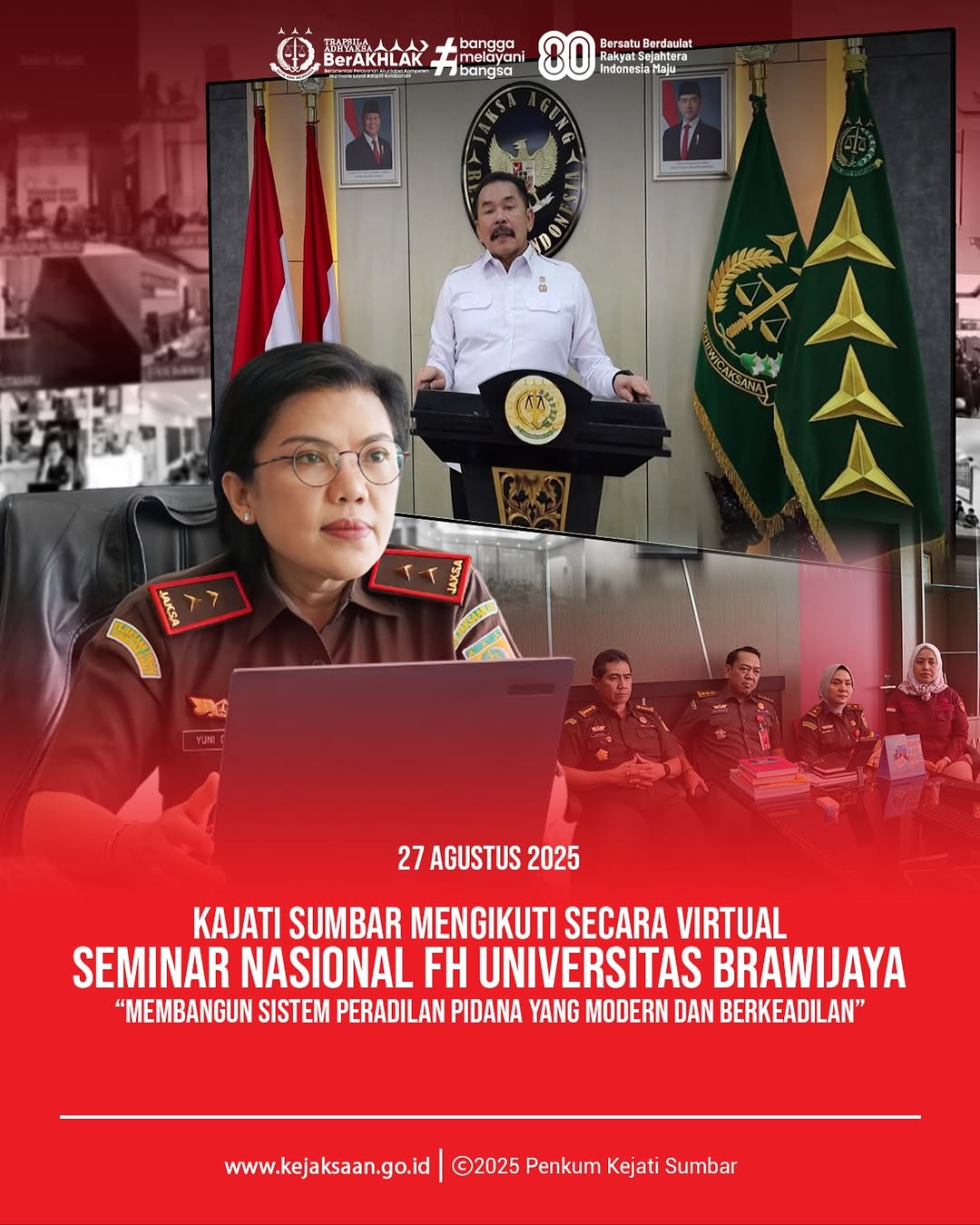 Seminar Nasional, Workshop, dan Call for Papers yang diselenggarakan oleh Fakultas Hukum Universitas Brawijaya dengan tema “Membangun Sistem Peradilan Pidana yang Modern dan Berkeadilan”.