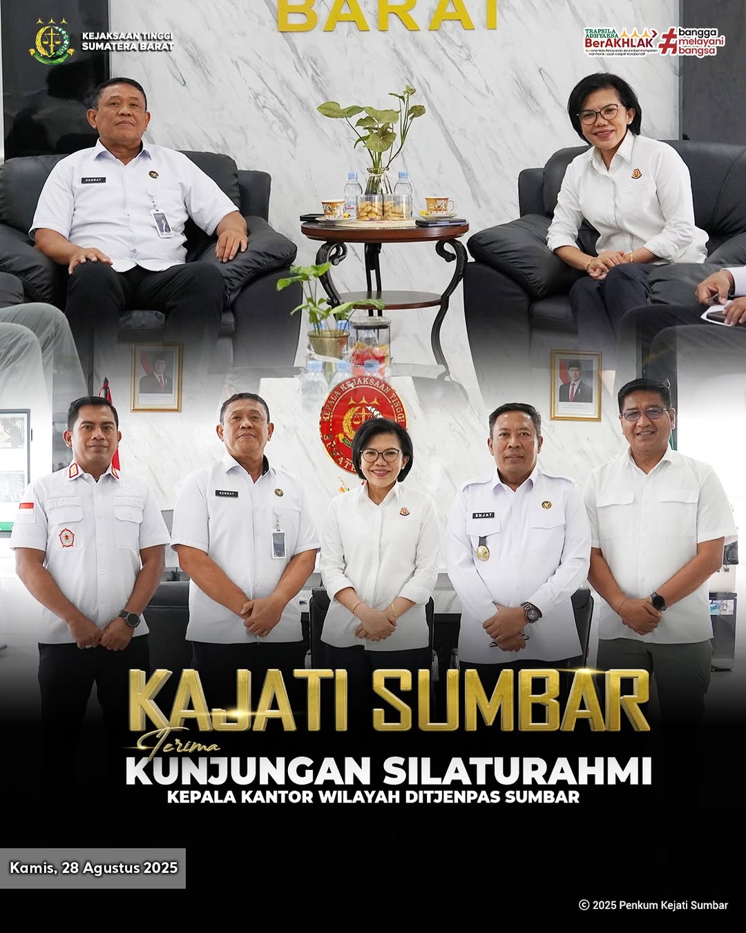 kunjungan silaturahmi Kepala Kantor Wilayah Direktorat Jenderal Pemasyarakatan Ditjenpas) Sumatera Barat,