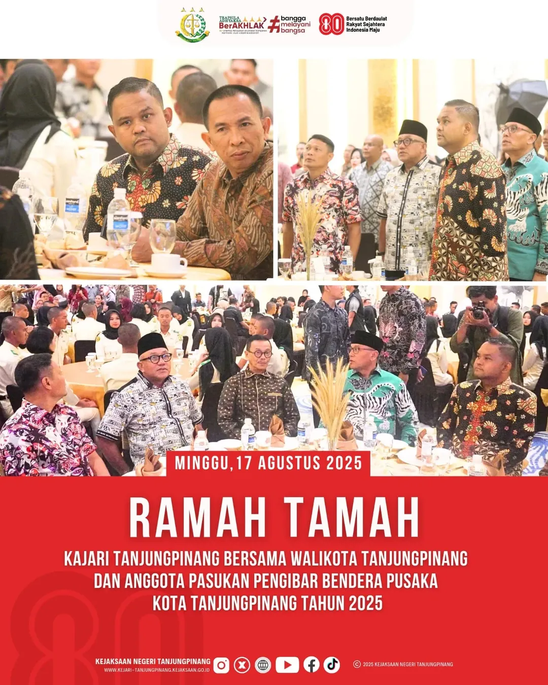 Ramah Tamah Anggota Pasukan Pengibar Bendera Pusaka Kota Tanjungpinang Tahun 2025