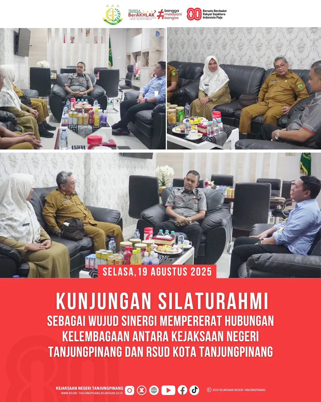 kunjungan silaturahmi Plt. Direktur RSUD Kota Tanjungpinang Bapak Dedy Arman, S.E, M.Ak