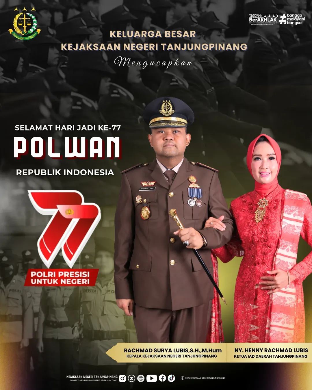 Selamat Hari Jadi Polwan ke-77 dengan semangat “Polri Untuk Masyarakat”