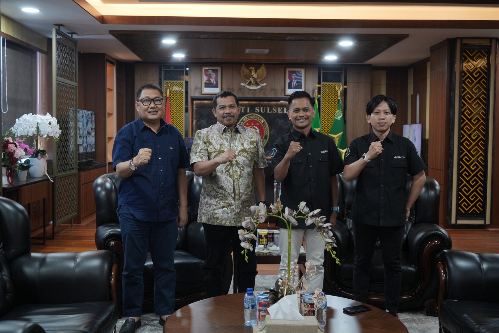 Tingkatkan Sinergi, Kajati Sulsel Agus Salim Terima Kunjungan Silaturahmi Redaksi Detik Sulsel