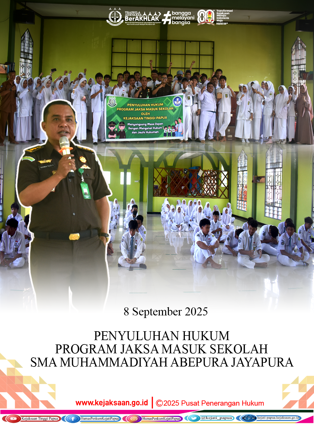 “Jaksa Masuk Sekolah di SMA Muhammadiyah Abepura