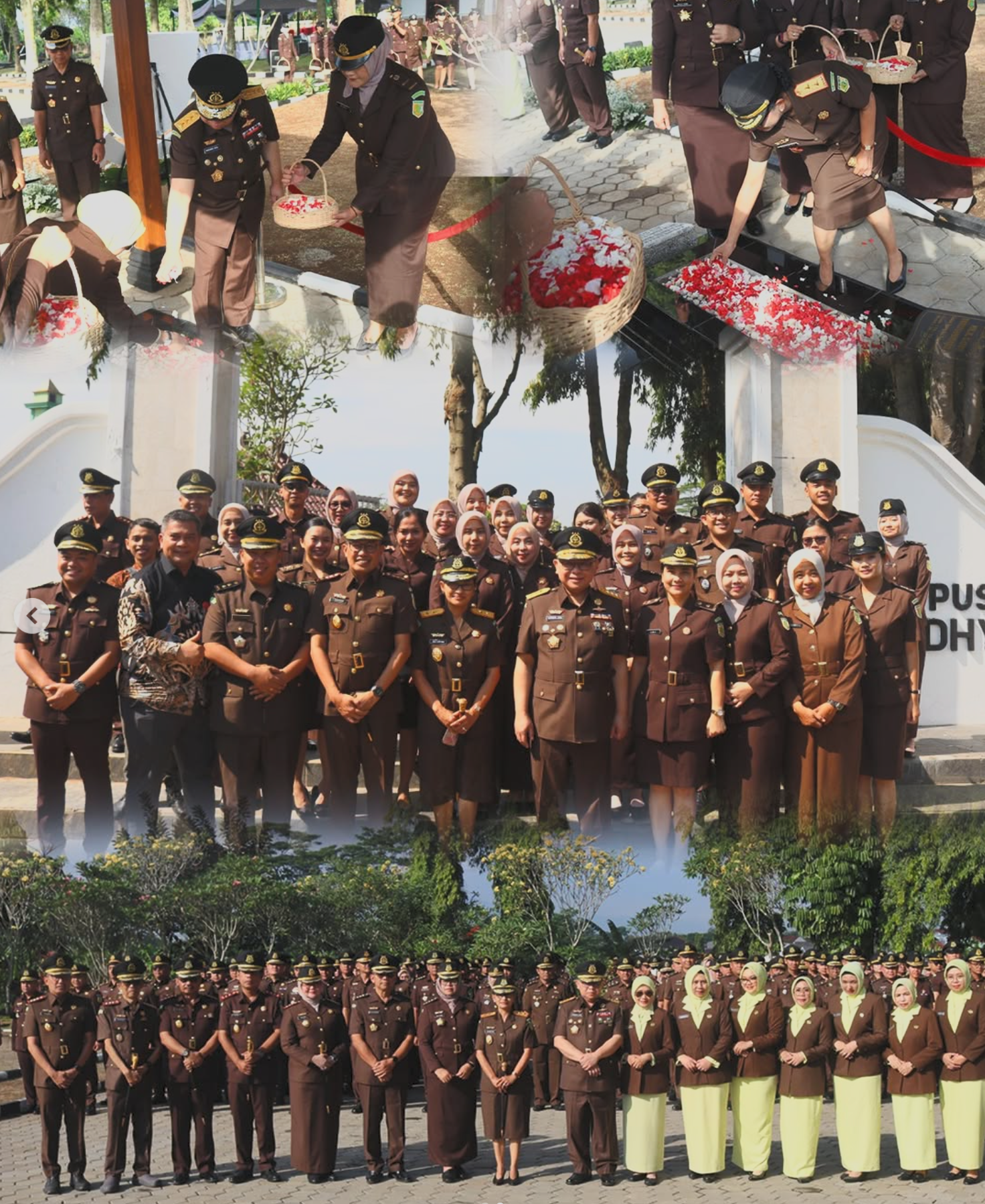 Kajati Jabar menghadiri kegiatan ziarah dan tabur bunga di Taman Makam Pahlawan Pusara Adhyaksa Pondok Rajeg Kabupaten Bogor