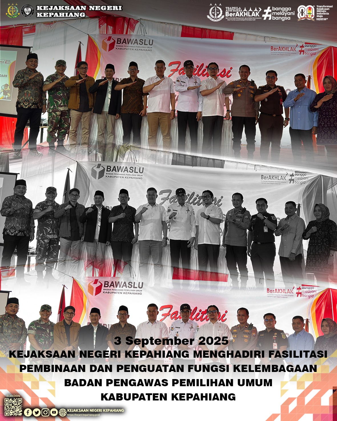 Fasilitasi Pembinaan dan Penguatan Fungsi Kelambagaan Badan Pengawasan Pemilihan Umum Kabupaten Kepahiang