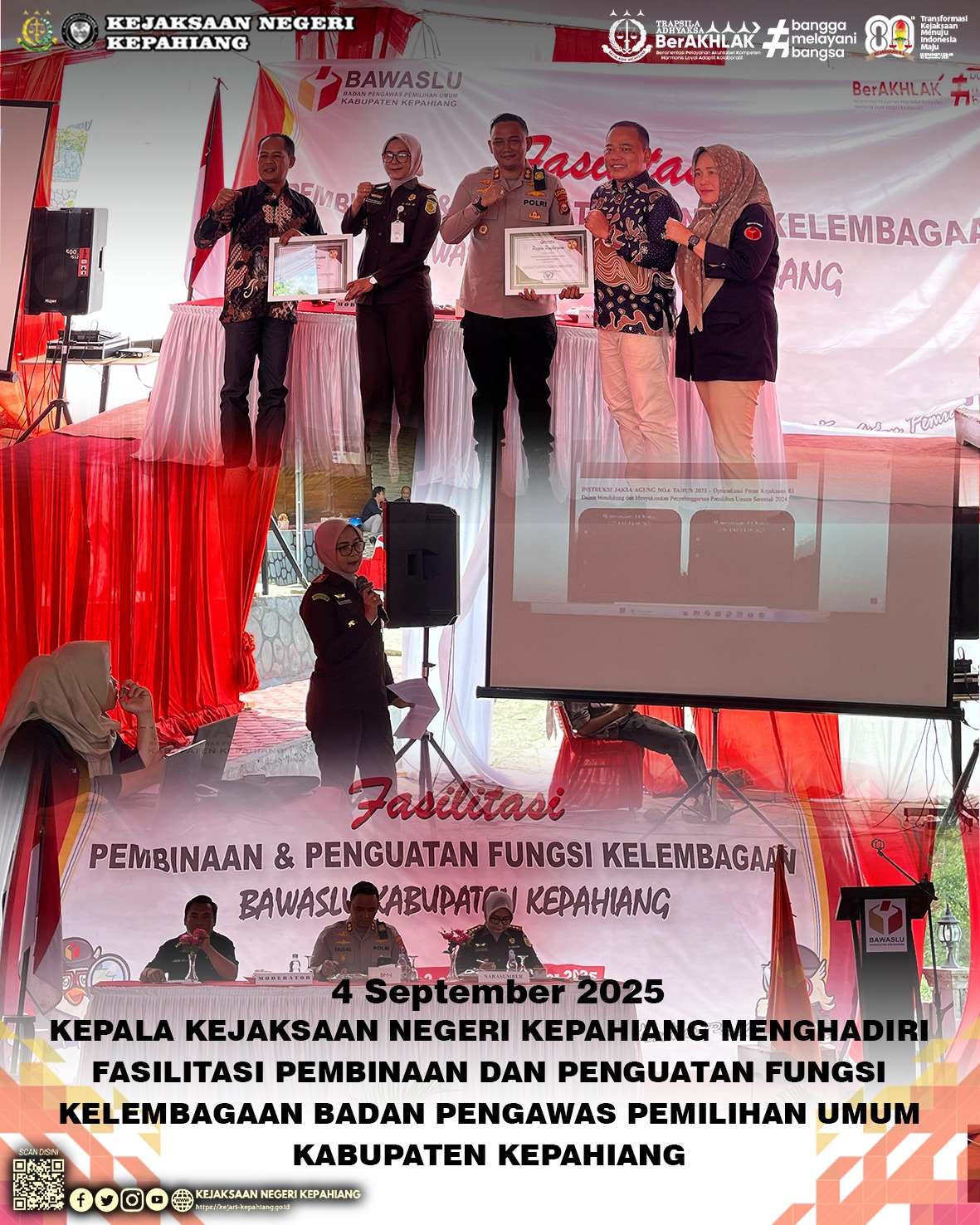 Fasilitasi Pembinaan dan Penguatan Fungsi Kelambagaan Badan Pengawasan Pemilihan Umum Kabupaten Kepahiang