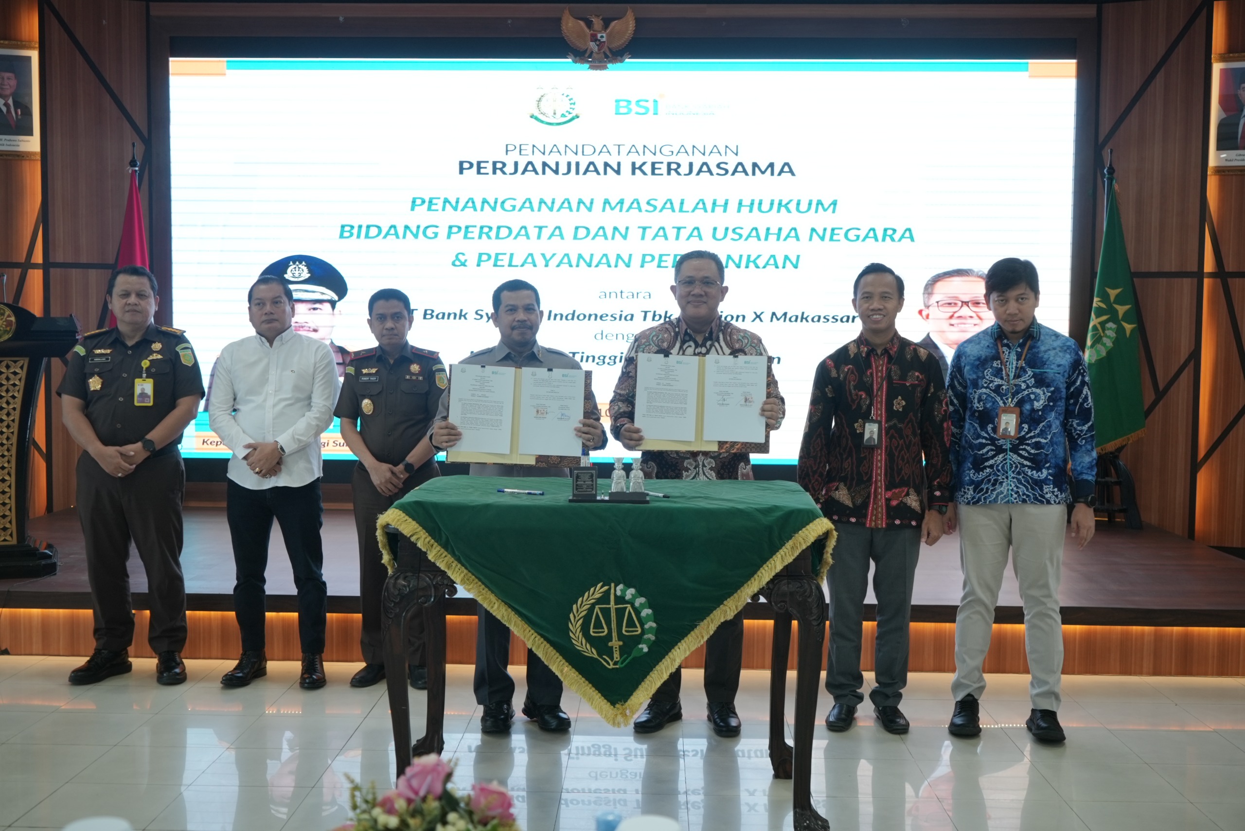 Kejati Sulsel dan BSI Tandatangani Kerjasama Penanganan Masalah Hukum serta Pelayanan Perbankan