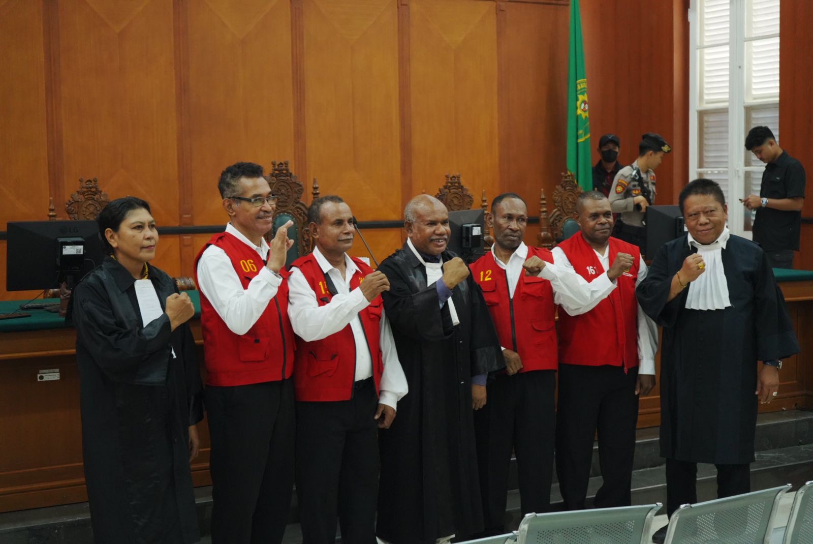 Sidang Perdana Empat Terdakwa Perkara Makar Asal Sorong Jaksa Penuntut Umum Bacakan Dakwaan