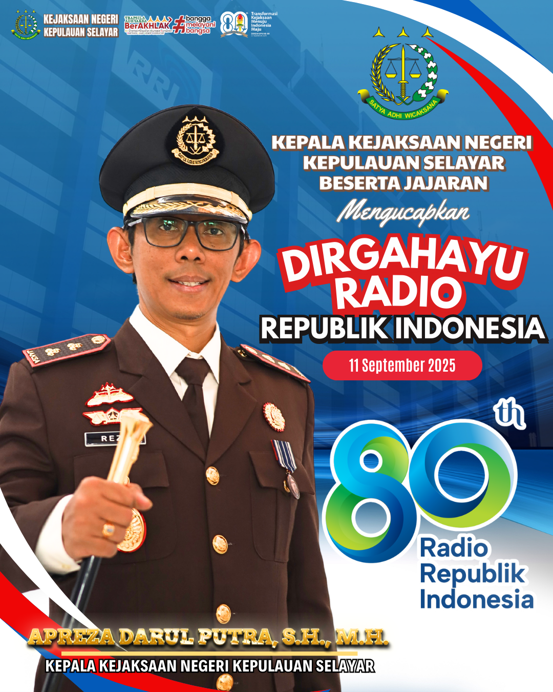 Dirgahayu Radio Republik Indonesia Ke-80