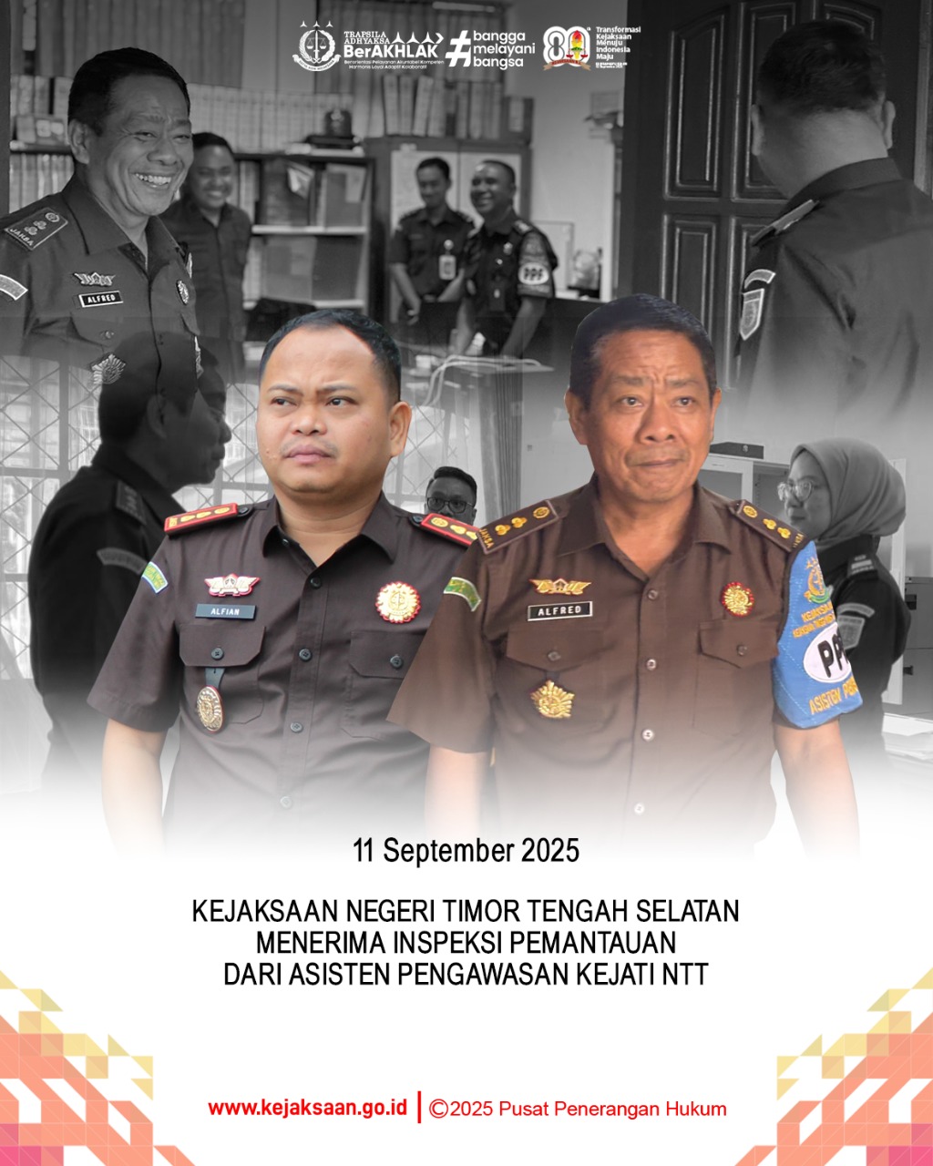 Inspeksi Pemantauan dari Asisten Pengawasan Kejaksaan Tinggi Nusa Tenggara Timur