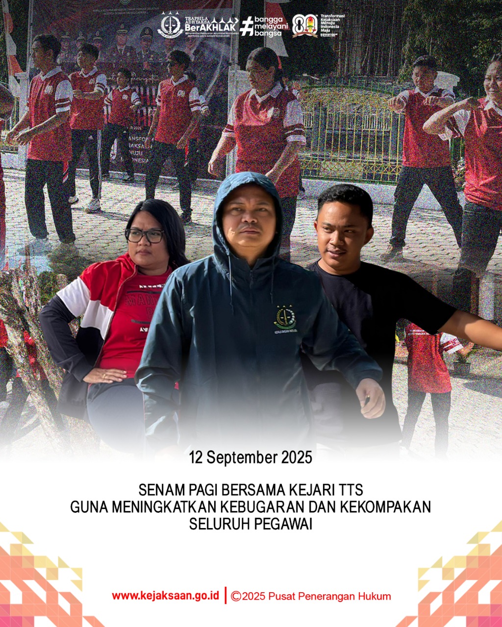 Senam Pagi Bersama Kejari TTS