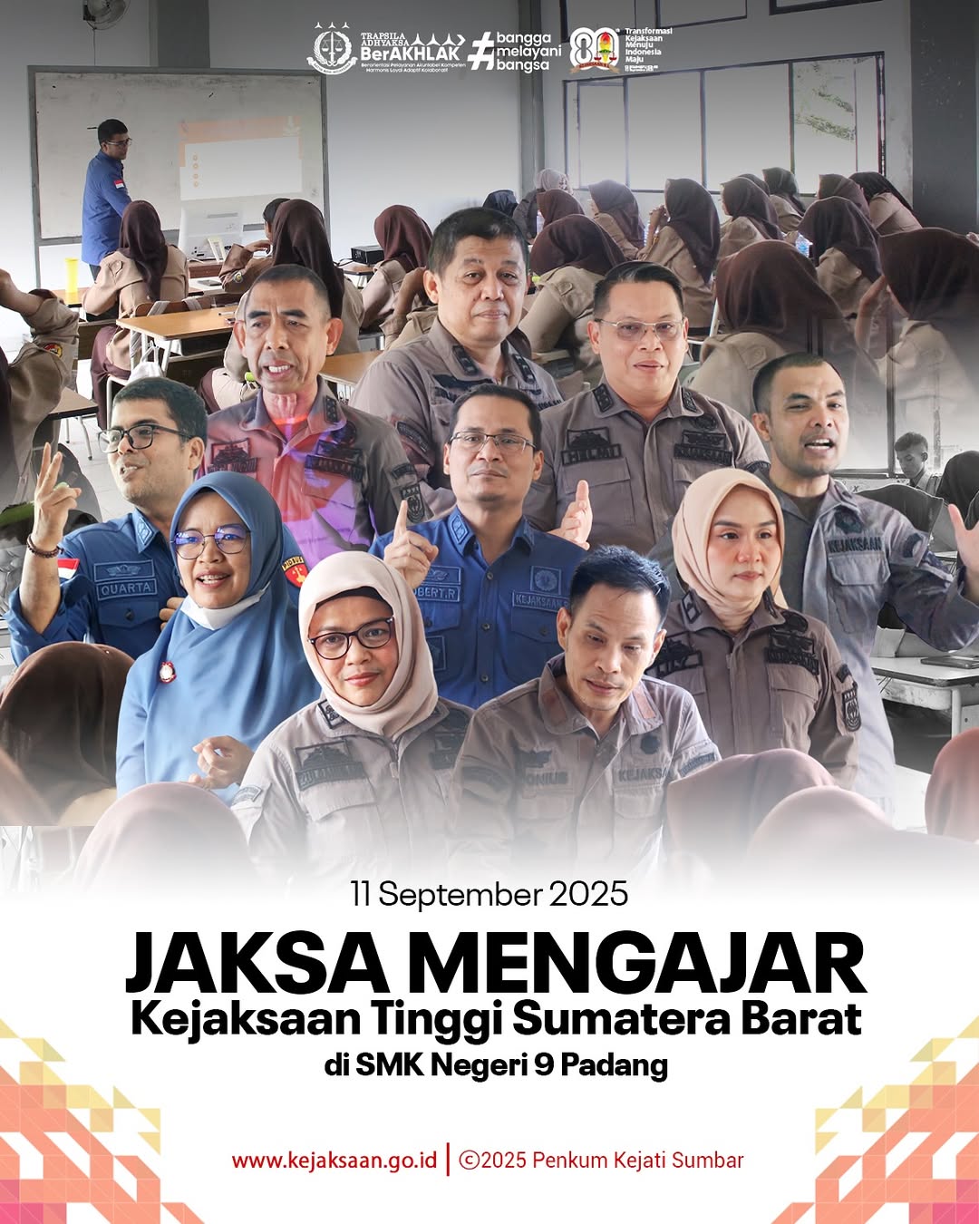 Jaksa Mengajar di SMK Negeri 9 Padang