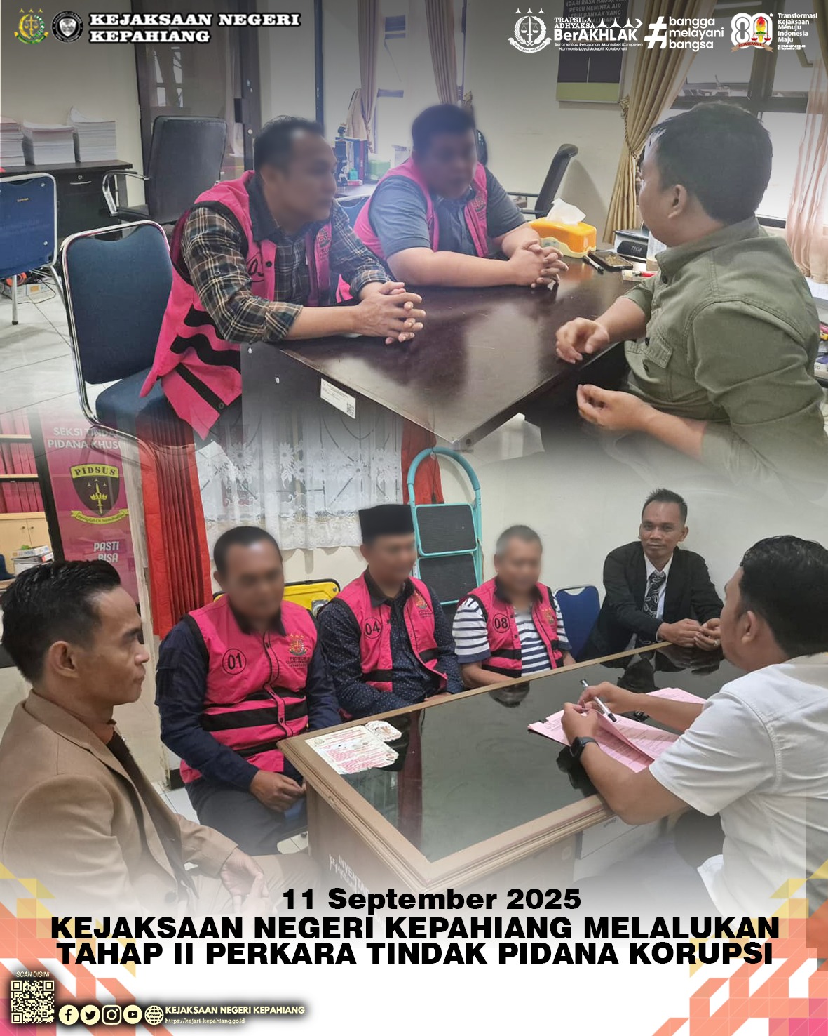 TAHAP II KASUS TINDAK PIDANA KORUPSI TERHADAP LAPORAN KEUANGAN PADA SEKRETARIAT DEWAN KABUPATEN KEPAHIANG TAHUN ANGGARAN 2021 SAMPAI DENGAN 2023