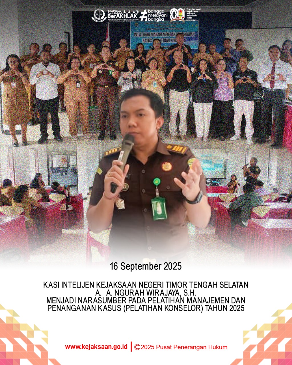 Pelatihan Manajemen dan Penanganan Kasus Pelatihan Konselor)