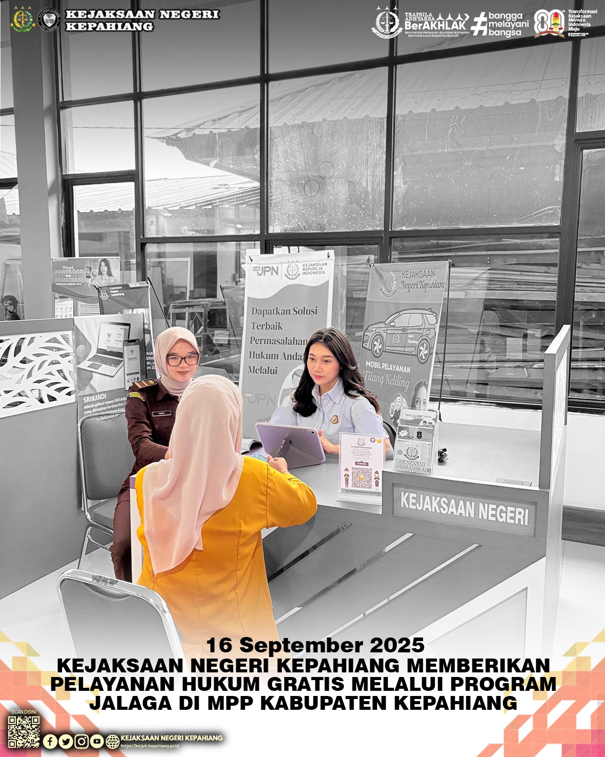 JAKSA MELAYANI WARGA JALAGA) KEJAKSAAN NEGERI KEPAHIANG DI MALL PELAYANAN PUBLIK MPP) KABUPATEN KEPAHIANG