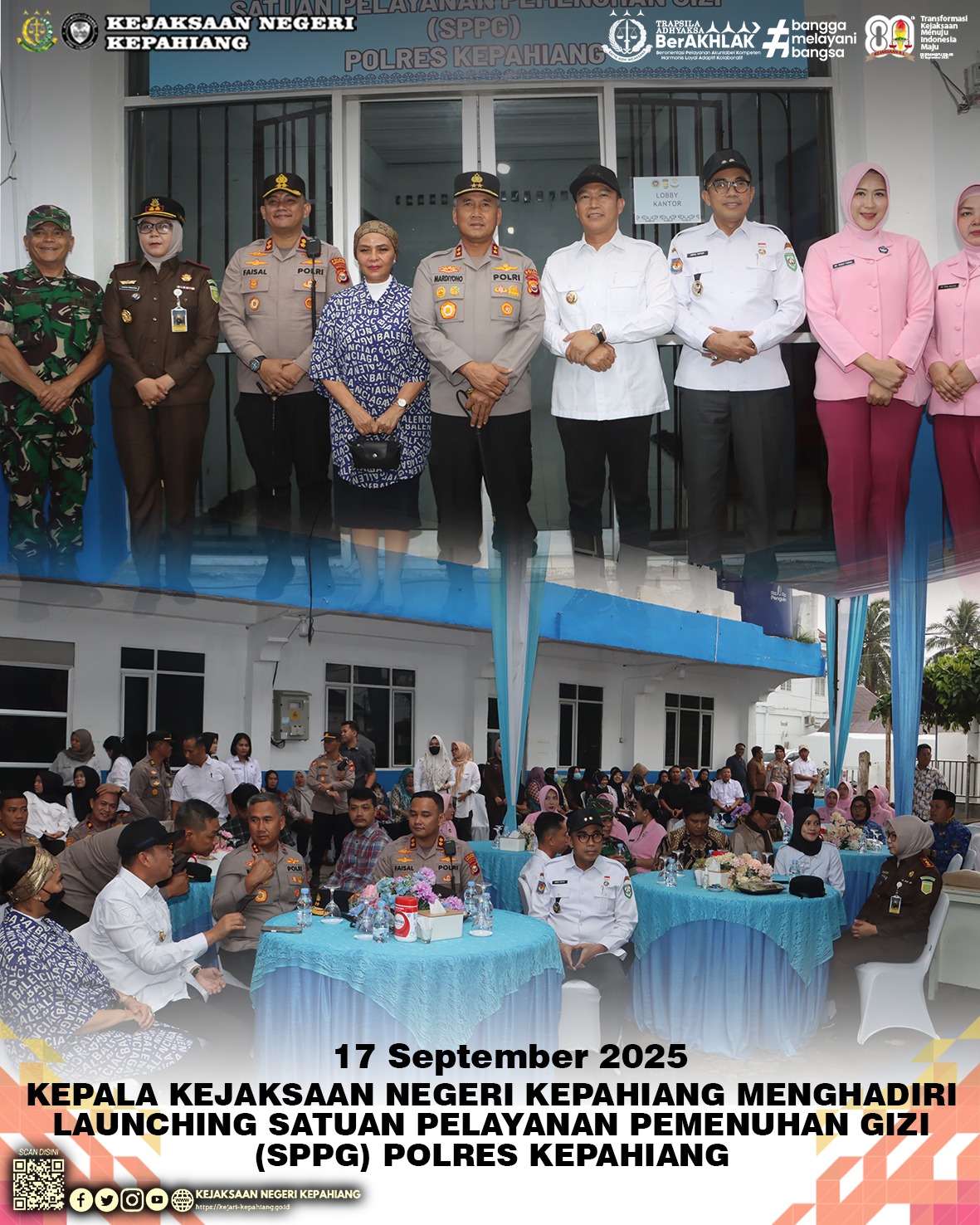 LAUNCHING SATUAN PELAYANAN PEMENUHAN GIZI SPPG) POLRES KEPAHIANG