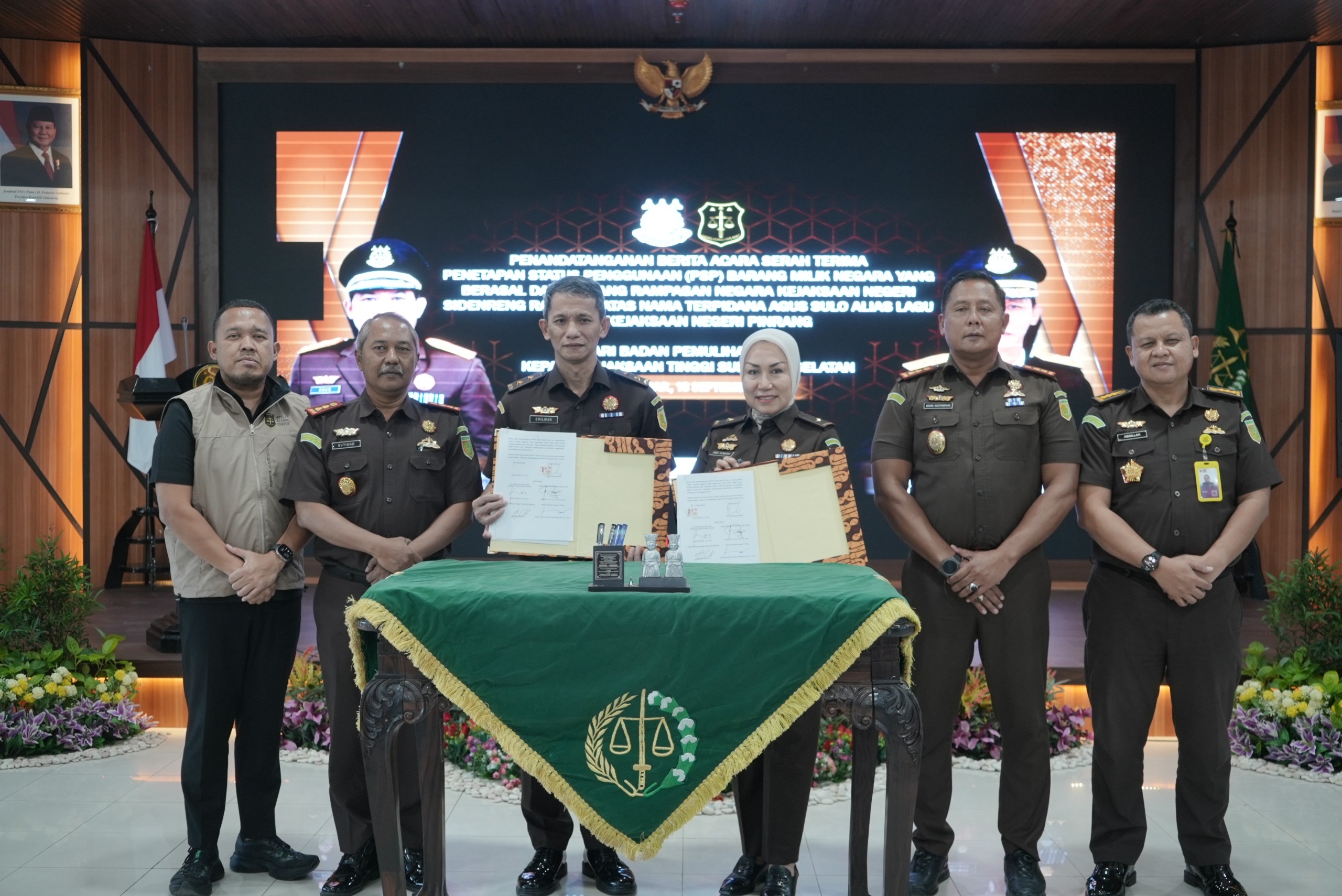 Badan Pemulihan Aset Kejaksaan RI Serahkan Aset Rampasan Negara senilai Rp1178 Miliar untuk Rumah Dinas Kejari Pinrang