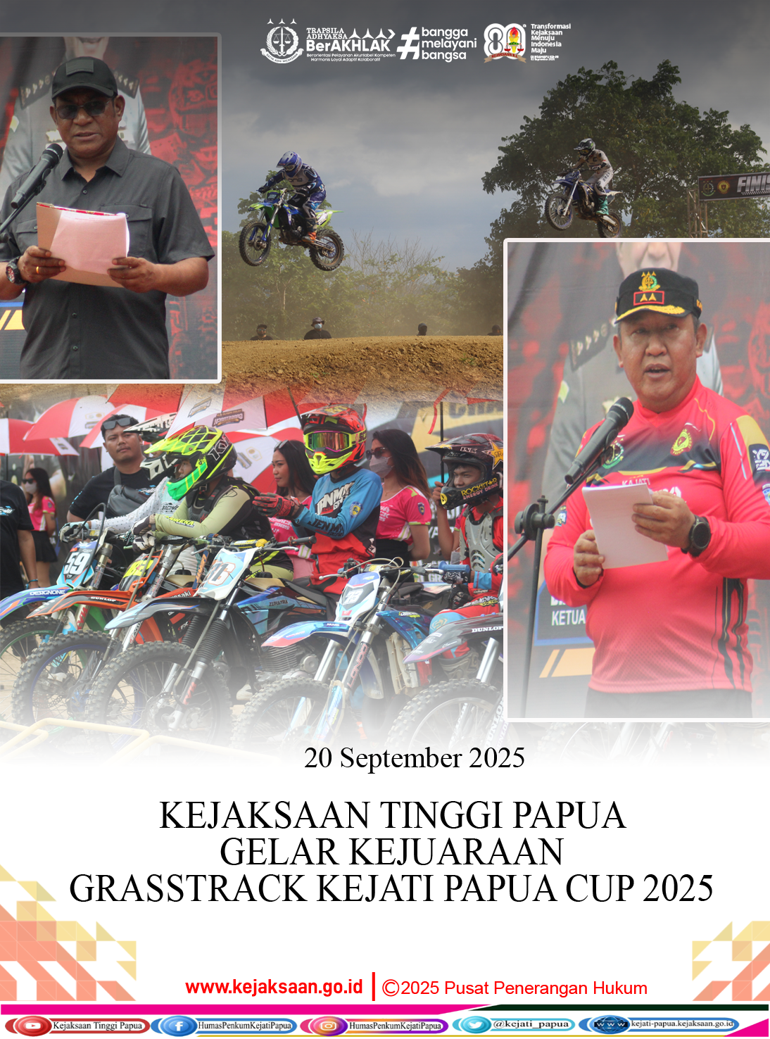 KEJAKSAAN TINGGI PAPUA GELAR KEJUARAAN GRASSTRACK KEJATI PAPUA CUP 2025