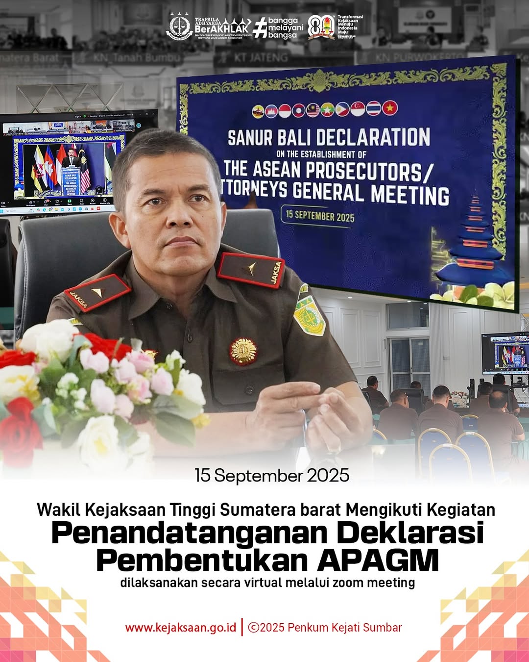 Wakajati Sumbar Mengikut Kegiatan Penandatanganan Deklarasi Pembentukan APAGM