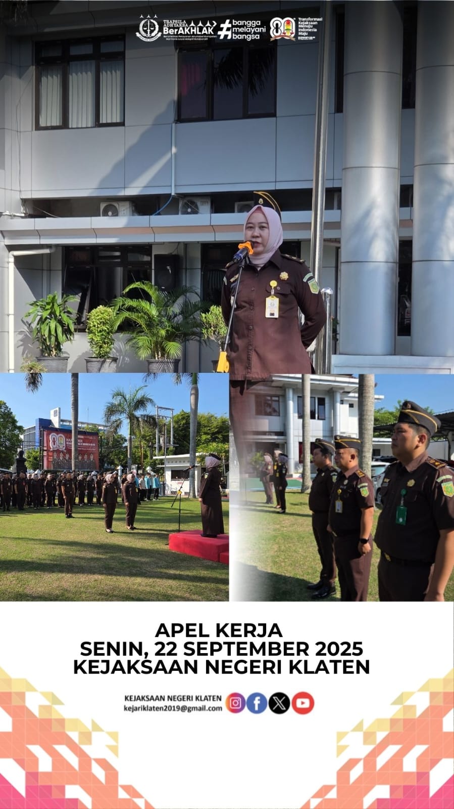 Apel Pagi Kejaksaan Negeri Klaten