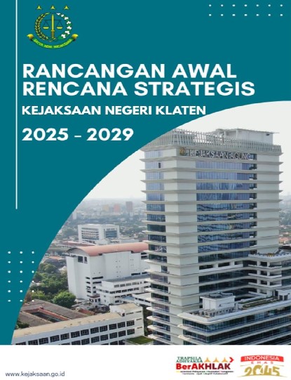 Rancangan Awal Rencana Strategis Kejaksaan Negeri Klaten