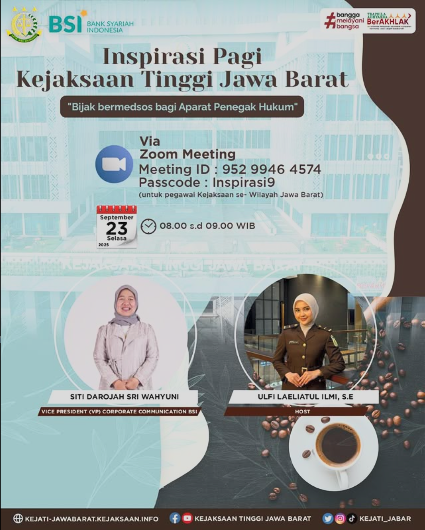 Inspirasi pagi Kejaksaan Tinggi Jawa Barat