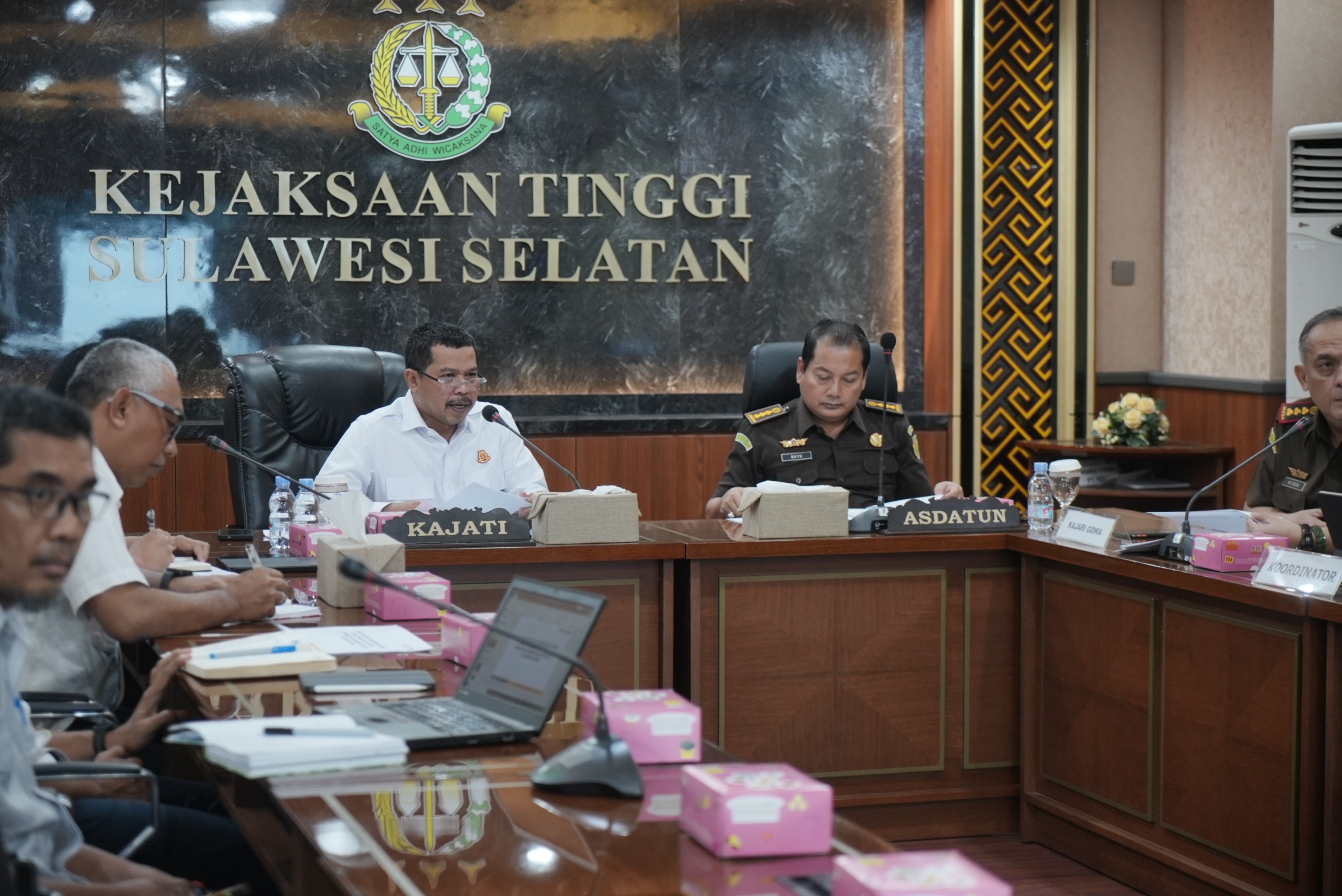 Kejati Sulsel Gelar Rapat Monitoring Pendampingan Hukum Proyek Bendungan Jenelata Pastikan Pengadaan Tanah Berjalan Lancar