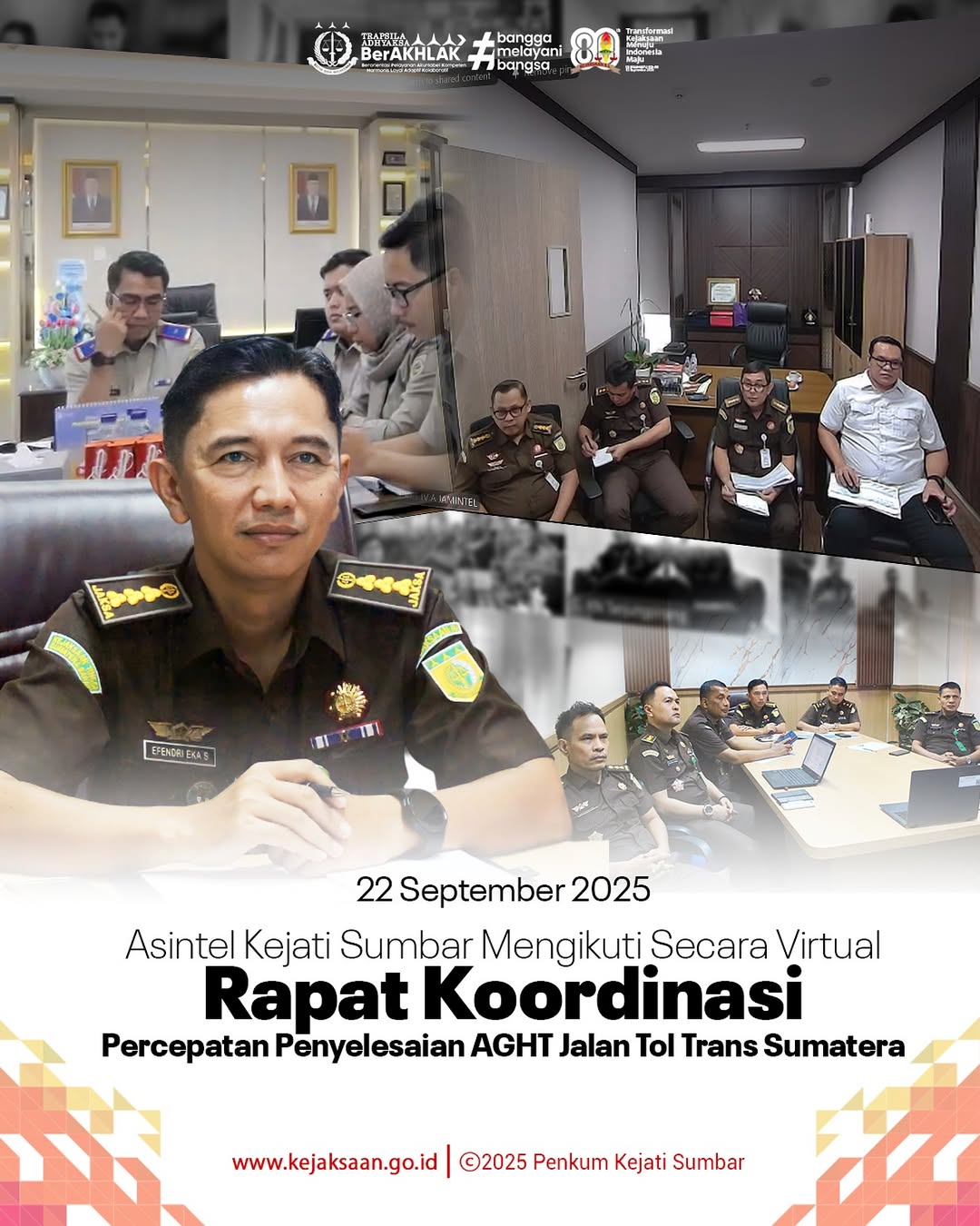 Rapat Koordinasi Percepatan Penyelesaian AGHT Jalan Tol Trans Sumatera