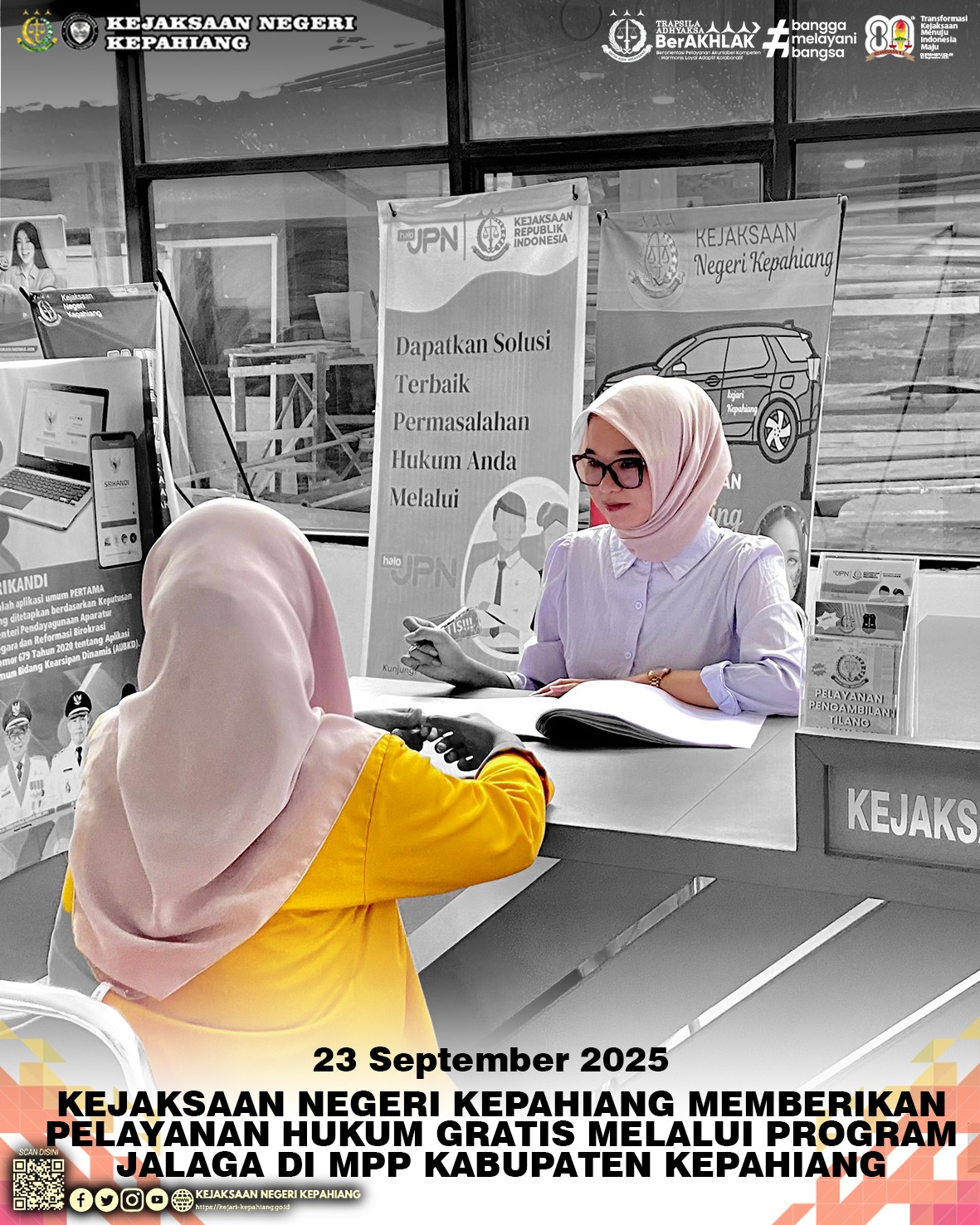 JAKSA MELAYANI WARGA JALAGA) KEJAKSAAN NEGERI KEPAHIANG DI MALL PELAYANAN PUBLIK MPP) KABUPATEN KEPAHIANG