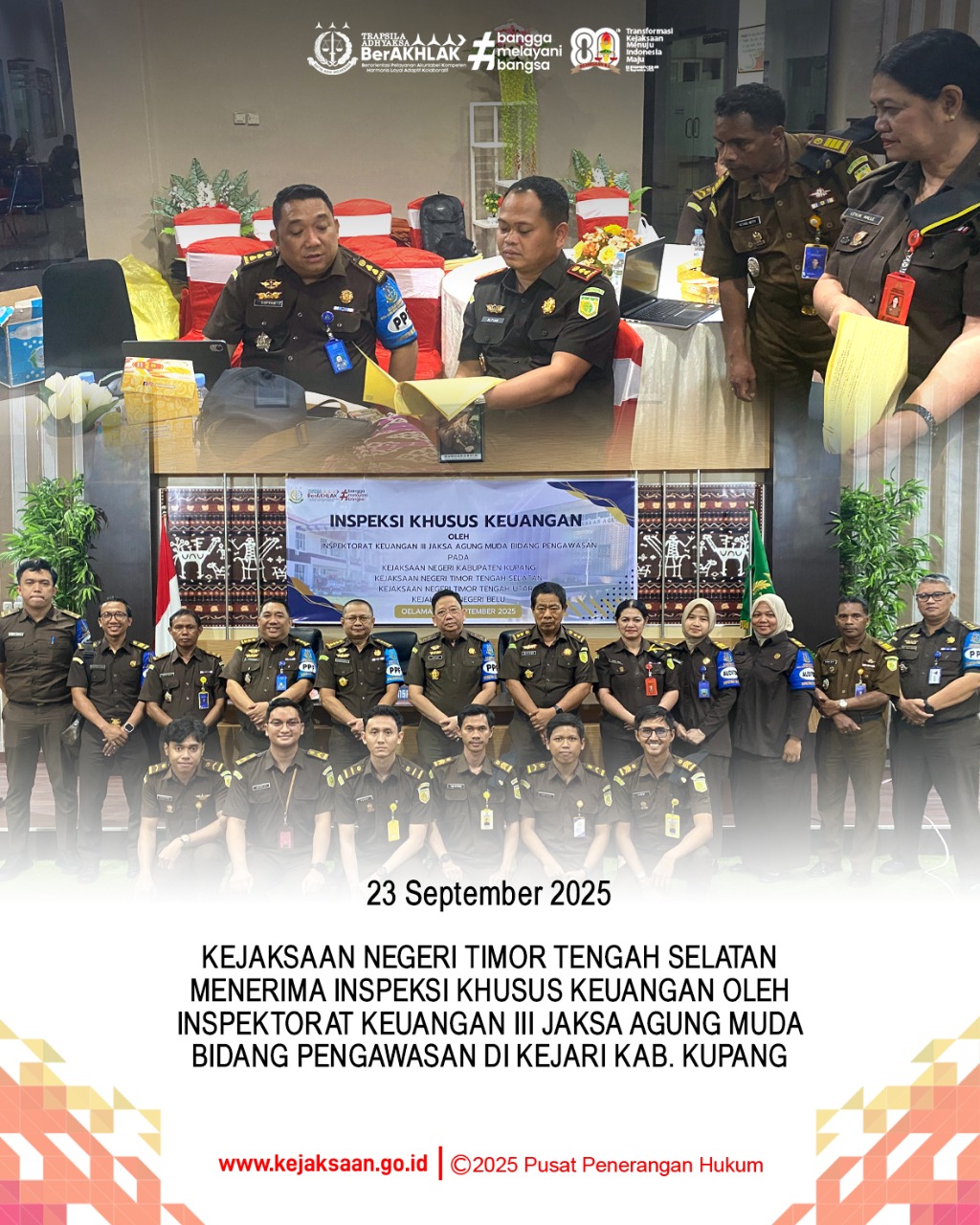 Inspeksi Khusus Keuangan oleh Inpektorat Keuangan III Jamwas