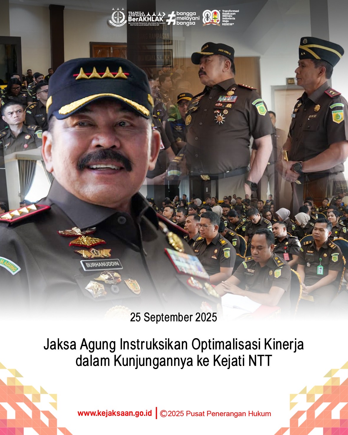 Jaksa Agung Instruksikan Optimalisasi Kinerja dalam Kunjungannya ke Kejati NTT