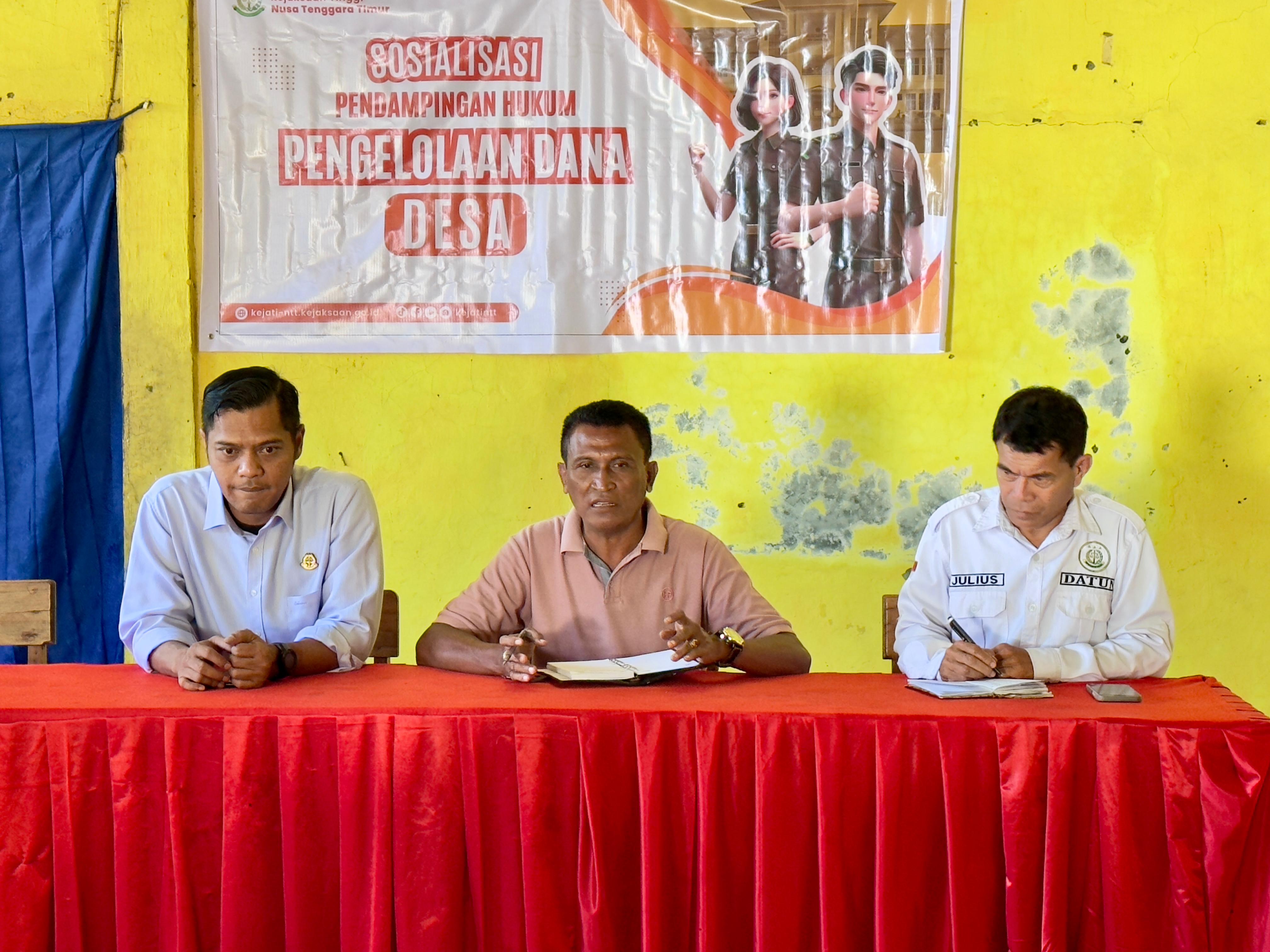 Fokus pada Pencegahan Kejati NTT Beri Pendampingan Hukum Agar Aparatur Desa Noelbaki Tenang Kelola Anggaran